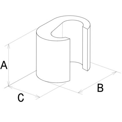 Clamp for branching by compression.