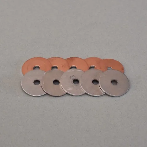 Bimetal copper/aluminium washers