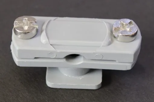 Plastic support for flat from 30x2 to 30x4mm or round conductor from dia 6 to 8mm