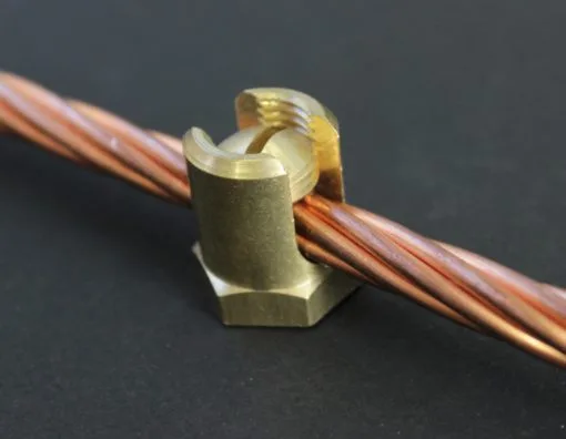 Brass earthing line Supports