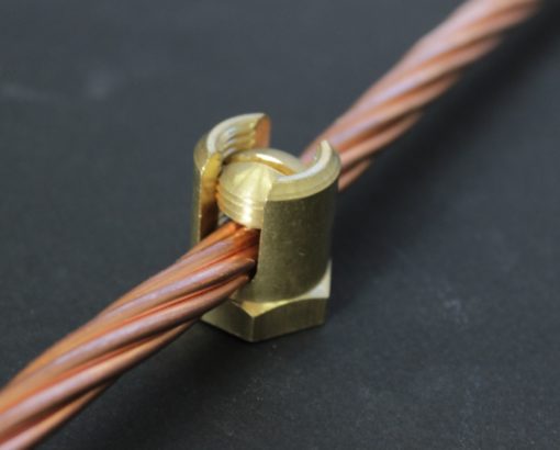 Brass earthing line Supports