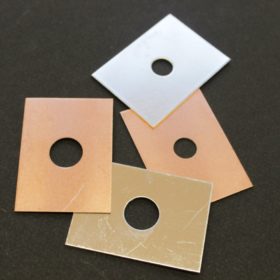 Bimetallic sheets and washers Cu/Al