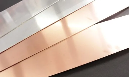 Bimetallic sheets and washers Cu/Al