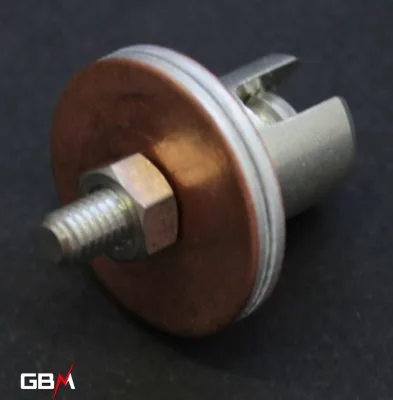 tinned plated brass earthing line supports