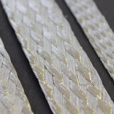 Flat copper braid tinned in crown