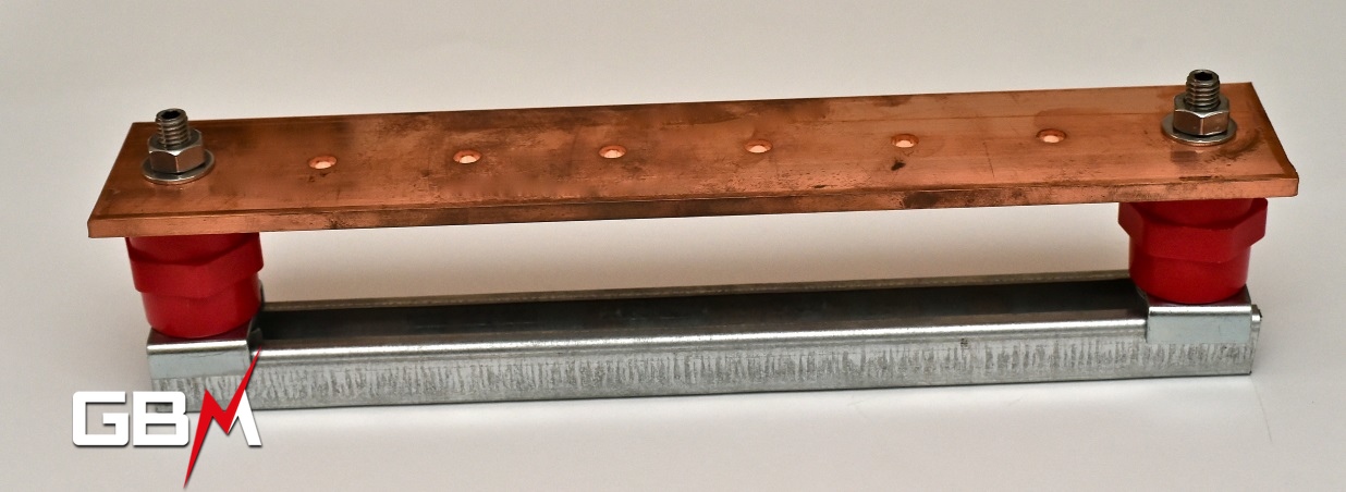 Copper equipotentiality bar 50x5mm