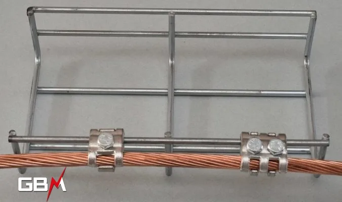 tin plated brass earthing line supports