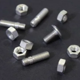 Tin plated brass bolts