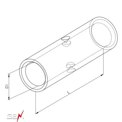 Tinned copper butt junction sleeve