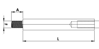 Steel spacers Female/Female